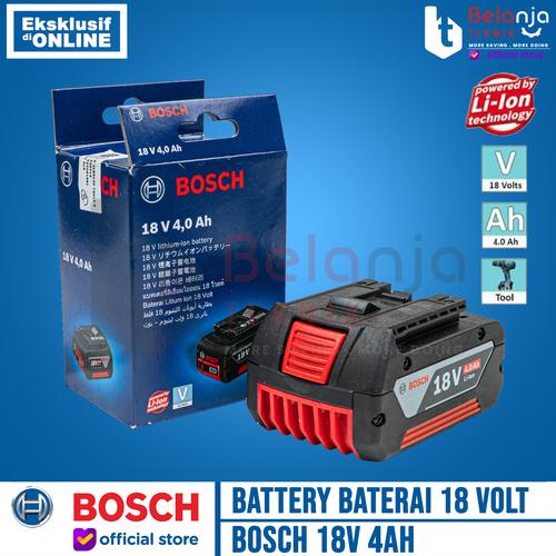 [EZM.3503785] Bosch GBA 18V 4Ah Battery Baterai 18 Volt 4 Ah Cordless Lithium Ion