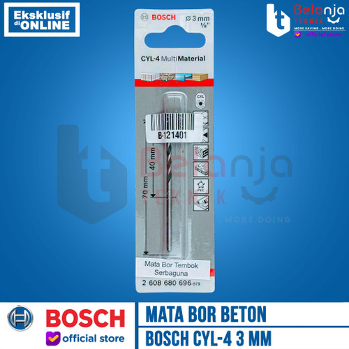 [EZM.3503884] BOSCH Mata Bor Multi Material 3 mm CYL 4 CYL4 Multipurpose Drill Bits