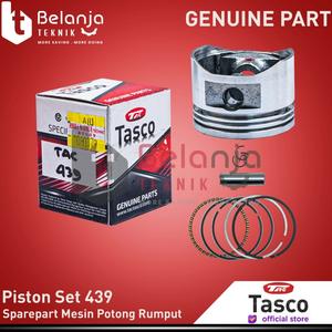 [EZM.3503889] Tasco Piston Set Mesin Potong Rumput Assy 439 Piston Seher Komplit