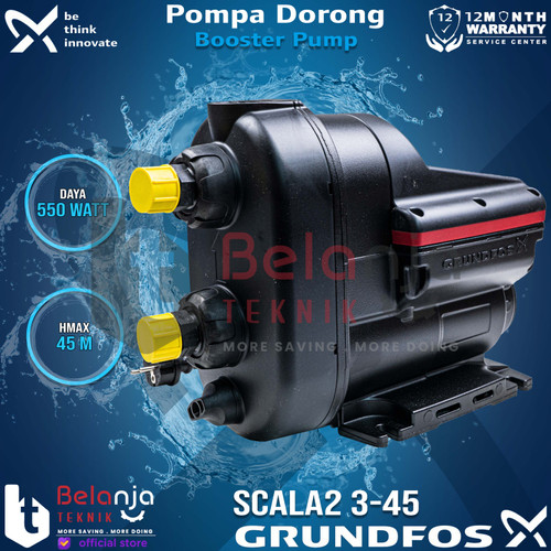 [EZM.3503896] Grundfos Pompa Pendorong Scala 2 3-45 Booster Pump 8 Meter 500 Watt