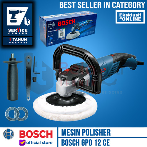 [EZM.3503929] Bosch Mesin Polisher Poles Mobil GPO 12 CE 7" Inch 1250 Watt GPO 12CE