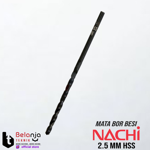 [EZM.3503932] Nachi Mata Bor Besi HSS 2.5 mm Shank Lurus Drill Bit 2.5mm Original