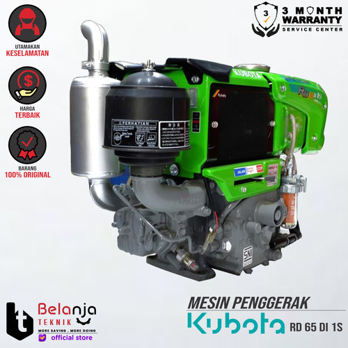 [EZM.3503944] KUBOTA Mesin Diesel RD 65 DI 1S Diesel Penggerak Traktor RD65DI 1S