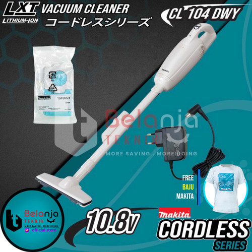 MAKITA Mesin Penghisap Debu Baterai CL 104 DWY Vacuum Cleaner Cordless