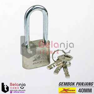 [EZM.3503971] Xander Gembok Pagar Rumah 40 MM Leher Panjang Security Lock 40MM Putih