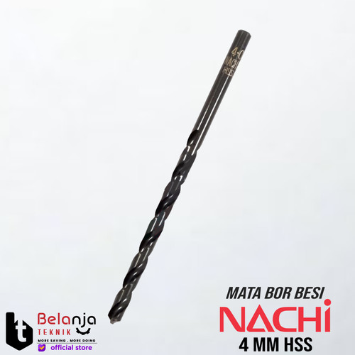 [EZM.3503977] Nachi Mata Bor Besi HSS 4 mm Shank Lurus Drill Bit 4mm Original