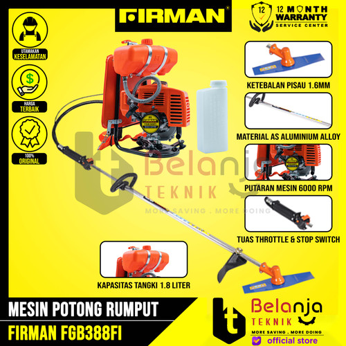 [EZM.3504001] Firman Mesin Potong Rumput FGB 388 FI Brush Cutter 2 Tak FGB388FI