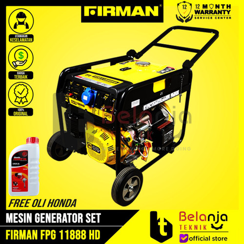[EZM.3504005] FIRMAN GENSET FPG 11888 HD Generator set 8000 Watt FPG11888HD