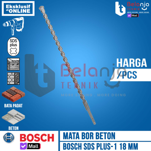 [EZM.3504006] Bosch Mata Bor Beton 18 MM X 460 MM SDS Plus-1 Mata Hammer Drill Bits