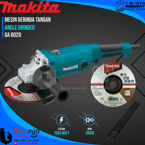 [EZM.3504023] Makita Mesin Gurinda Tangan GA 6020 6 Inch 1050 Watt 6" GA6020 Gerinda