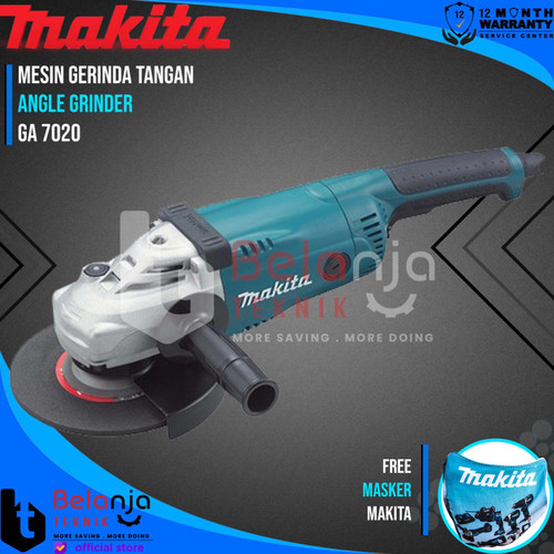 [EZM.3506628] Makita Mesin Gurinda Tangan GA 7020 7 Inch 2200 Watt 7" GA7020 Gerinda