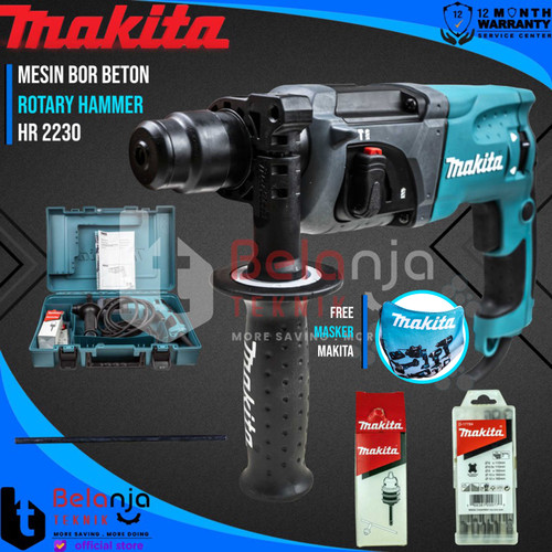 [EZM.3506630] Makita Mesin Bor Tangan HR 2230 X5 SDS Rotary Hammer 710 Watt HR2230X5