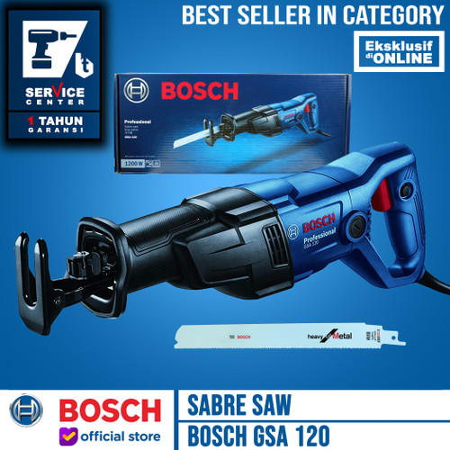 [EZM.3504035] BOSCH MESIN GERGAJI RECIPSAW SABRE SAW GSA 120 1200 WATT RECIPROCATING