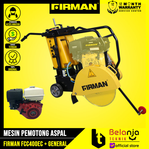 [EZM.3504037] FIRMAN Mesin Potong Aspal FCC 400 EC Concrete Cutter General GX 270