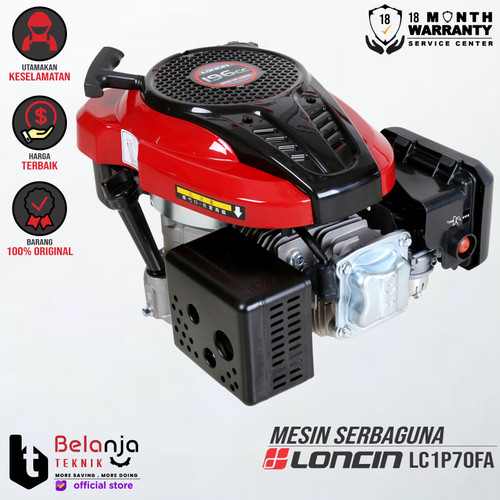 [EZM.3504044] Loncin Mesin Penggerak Serbaguna Bensin Vertikal LC1P70FA 6.5 HP