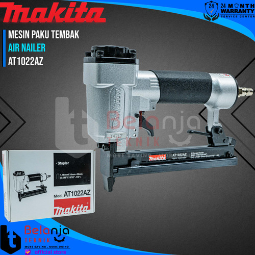 [EZM.3506638] Makita Mesin Paku Tembak AT 1022 AZ Air Nailer Staples AT1022AZ
