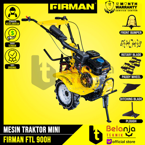 [EZM.3504054] Firman Mesin Traktor Mini FTL 900 H Tiller Tanah Kering Basah FTL900