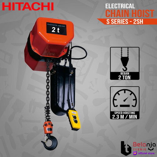 [EZM.3504098] HITACHI Electric Chain Hoist 2SH 2 Ton Katrol Elektrik 2 SH 2Ton