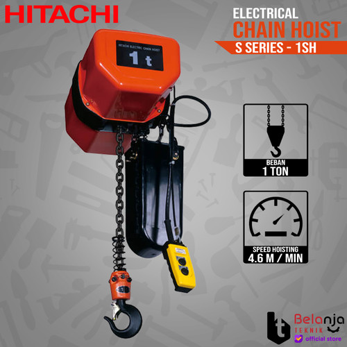 [EZM.3504099] HITACHI Electric Chain Hoist 1SH 1 Ton Katrol Elektrik 1 SH 1Ton