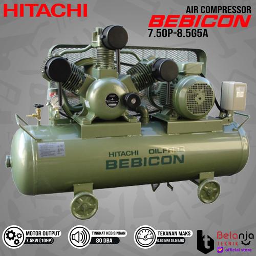 [EZM.3504101] HITACHI Air Compressor Bebicon 7.5 P-9.5V5A 10 HP Kompresor Angin 10HP