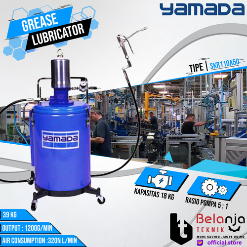 [EZM.3504131] YAMADA Grease Lubricator SKR110A50 Alat Pompa Gemuk Angin Lubrikator