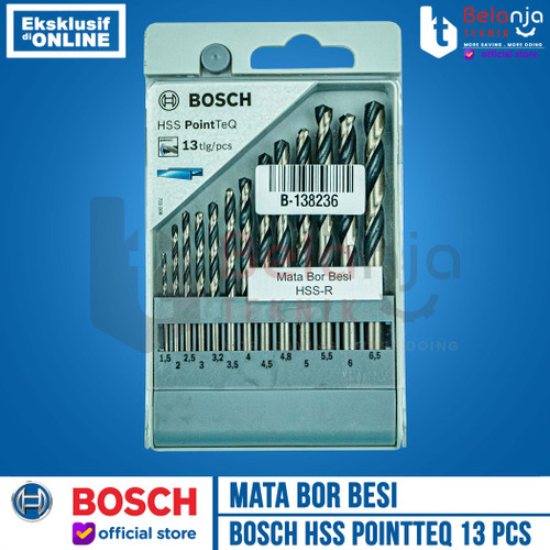[EZM.3504156] Bosch Mata Bor Besi Set 13 Pcs HSS Point TeQ Mata Bor Besi Set Bosch
