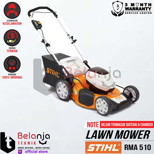 [EZM.3504160] STIHL ELECTRIC Lawn Mower RMA 510 Mesin Potong Rumput Dorong 20 Inch