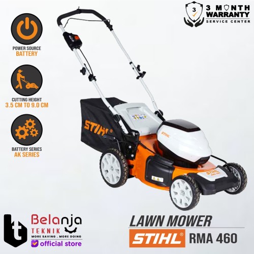 [EZM.3504161] STIHL Electric Lawn Mower RMA 460 Mesin Potong Rumput Dorong 18 Inch