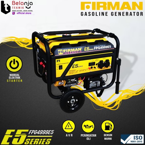 [EZM.3504275] FIRMAN Genset FPG 4999 E5 Generator Set 3500 WATT FPG4999 BEST SERIES