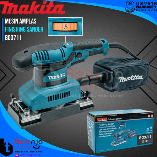 [EZM.3504346] Makita Mesin Amplas BO 3711 Finishing Sander 200 Watt BO3711