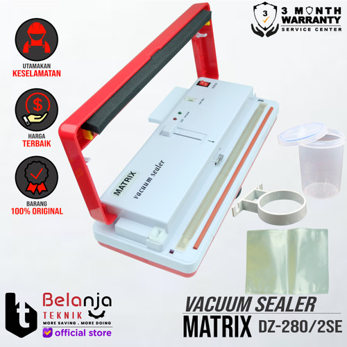 [EZM.3504365] MATRIX Vacuum Sealer DZ 280X Mesin Press Plastik Basah Kering DZ280X