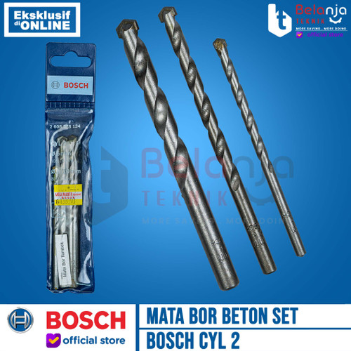 [EZM.3504400] BOSCH Mata Bor Beton Set 3 pcs CYL 2 Multi Material CYL-2 3Pcs CYL2