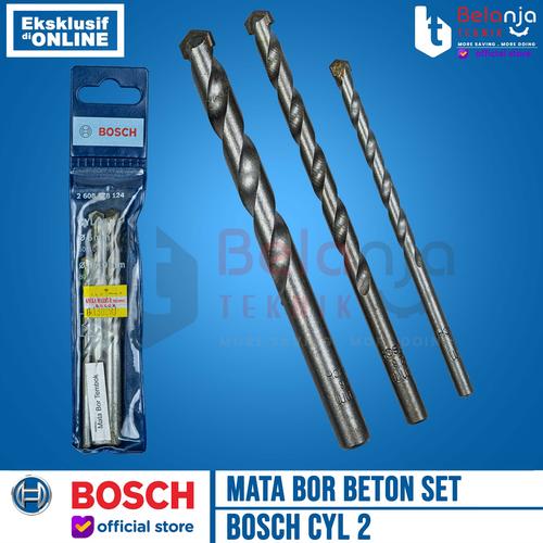[EZM.3504400] BOSCH Mata Bor Beton Set 3 pcs CYL 2 Multi Material CYL-2 3Pcs CYL2
