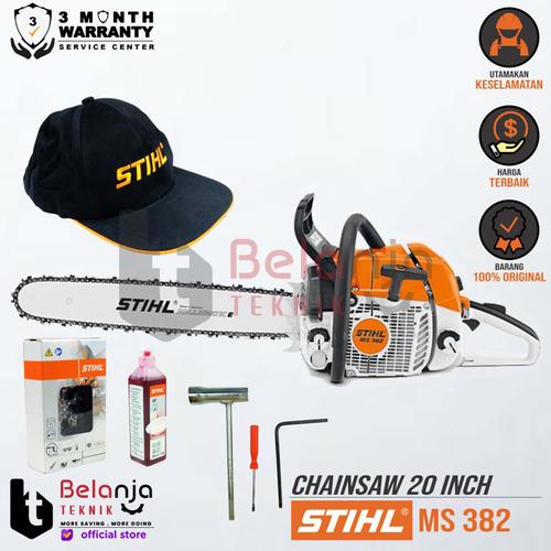 [EZM.3504602] STIHL Chainsaw MS 382 20 Inch Mesin Potong Kayu MS382 Gergaji Kayu 20"