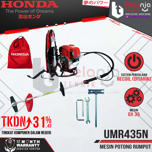 [EZM.3504607] HONDA Mesin Potong Rumput Gendong UMR 435 N Brush Cutter UMR435N