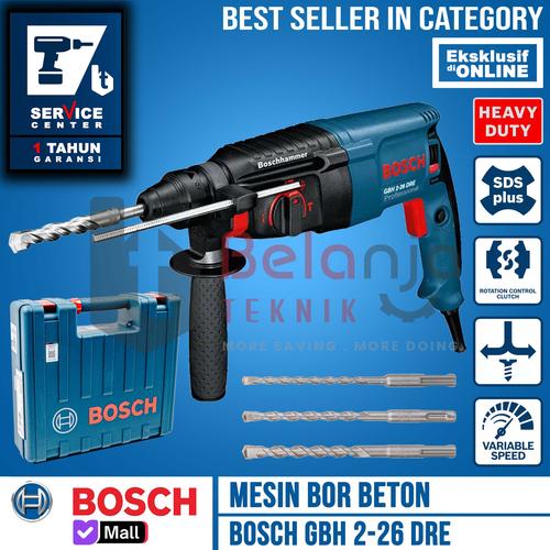 [EZM.3505276] BOSCH Bor Beton GBH 2-26 DRE Hammer Rotary GBH2-26 DRE 800 WATT SDS