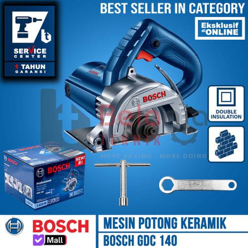 [EZM.3504646] Bosch Mesin Potong Keramik GDC 140 GDC140 Marble Cutter 115mm 1400watt