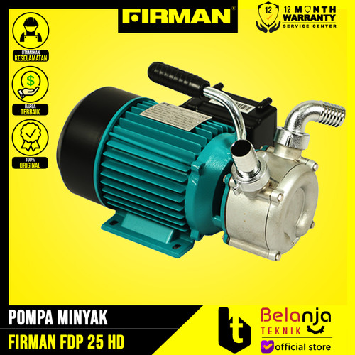 [EZM.3504671] Firman FDP 25 HD Pompa Cairan Kental Solar Minyak Oli FDP25HD