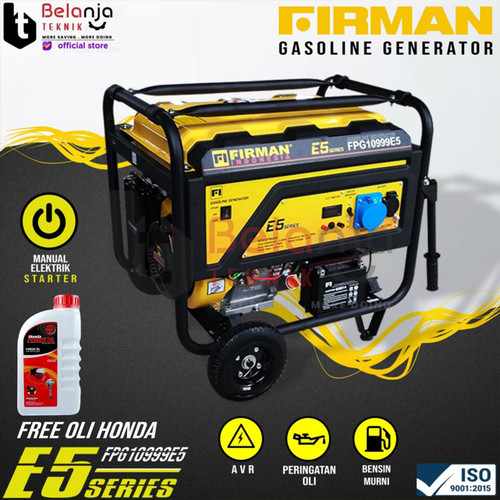 [EZM.3504687] FIRMAN Genset FPG 10999 E5 Generator Set 8000 WATT FPG10999
