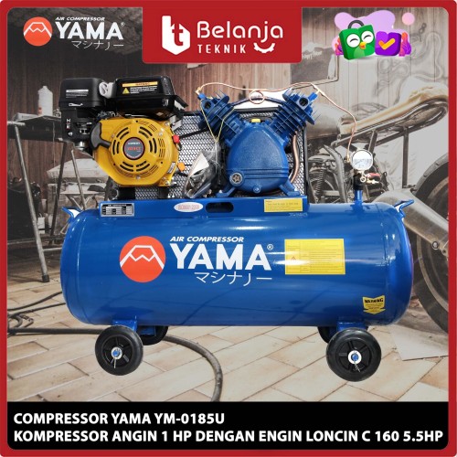 [EZM.3504693] YAMA 1 HP - UNLOADER AIR COMPRESSOR - KOMPRESOR ANGIN & LONCIN 5.5HP