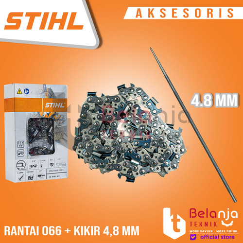 [EZM.3504766] Stihl Rantai Belah Chainsaw 066 25 Inch 42T Plus Kikir Rantai 4,8 mm