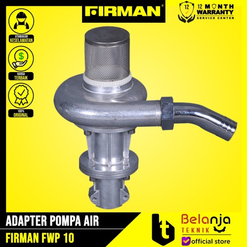 [EZM.3504780] Adapter Pompa Air FWP 10 FIRMAN 1 inchi in As Kotak UNTUK MESIN RUMPUT