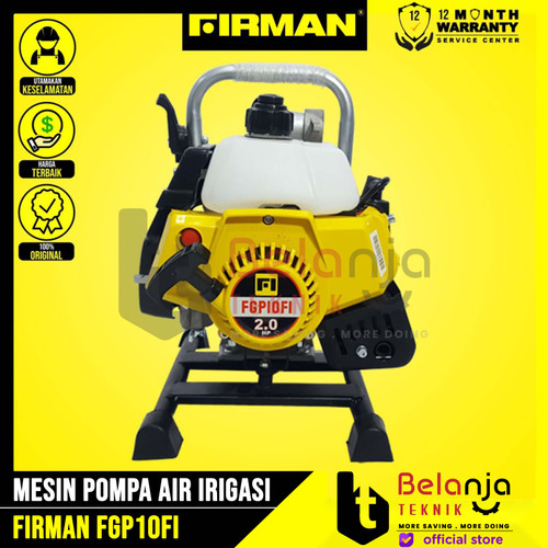 [EZM.3504786] Firman FGP 10 FI FGP10FI Pompa Air Irigasi Portable 1 In 8 Meter 2 HP