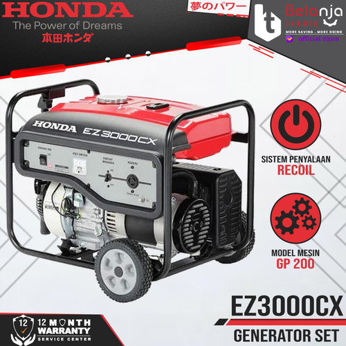 [EZM.3504803] Mesin Genset Honda EZ 3000 CX 2000 Watt Generator Set EZ3000CX