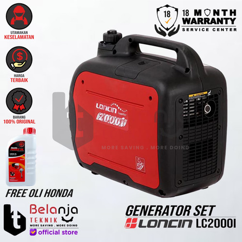 [EZM.3506742] Genset Silent Loncin LC 2000i - 1800 Watt - Generator Set