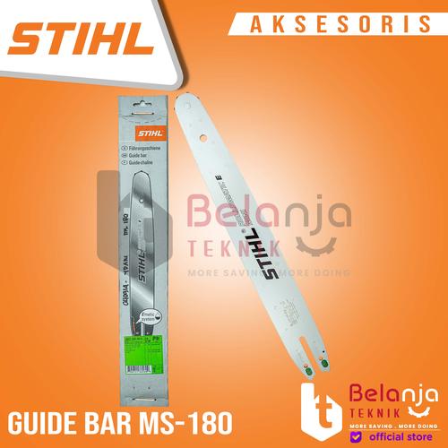 [EZM.3504935] Guide Bar ChainSaw STIHL MS-180 16 Inchi - Gergaji Rantai ORIGINAL