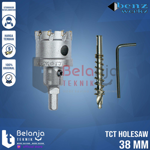 [EZM.3505049] Benz Werkz Hole Saw TCT Stainless 38 mm Mata Bor Besi 38mm