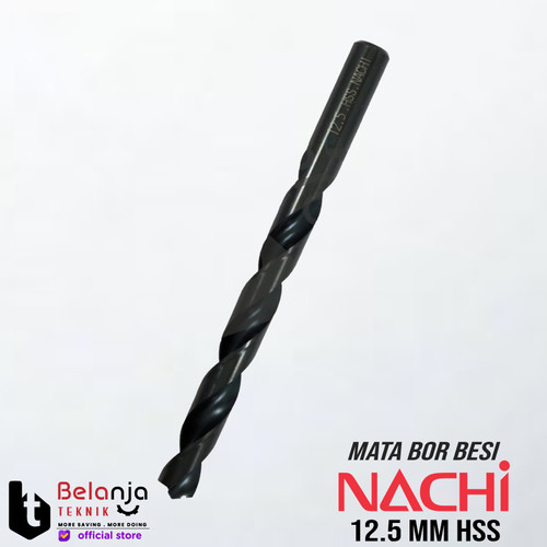 [EZM.3505075] Nachi Mata Bor Besi HSS 12.5 mm Shank Lurus Drill Bit 12.5mm Original