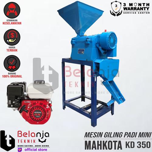 [EZM.3505162] Mesin Gilingan Padi Mini Mahkota KD 350 + Engine Honda GX 160 Jialing