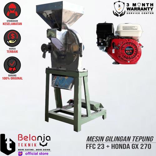 [EZM.3505173] Mesin Gilingan Tepung FFC 23 Stainless + Engine Honda GX 270 Thailand